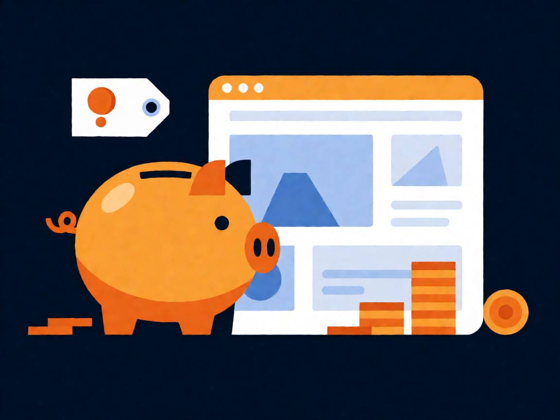 WordPress website cost breakdown — pricing illustration